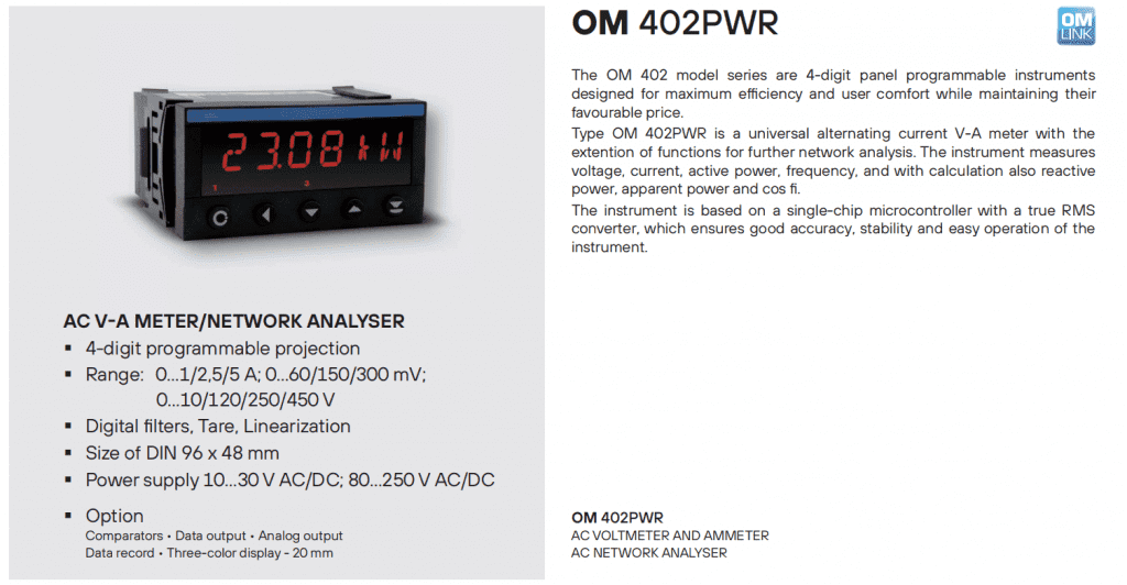 Màn hình chuyển đổi và giám sát OM402PWR