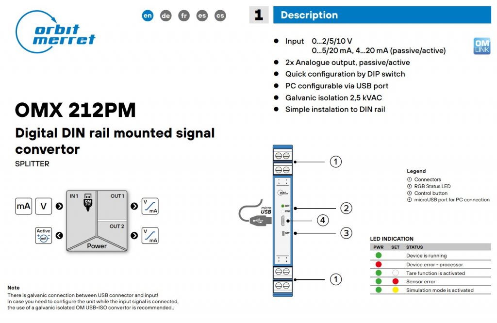 Bộ chia dòng điện và chuyển tín hiệu OMX212PM